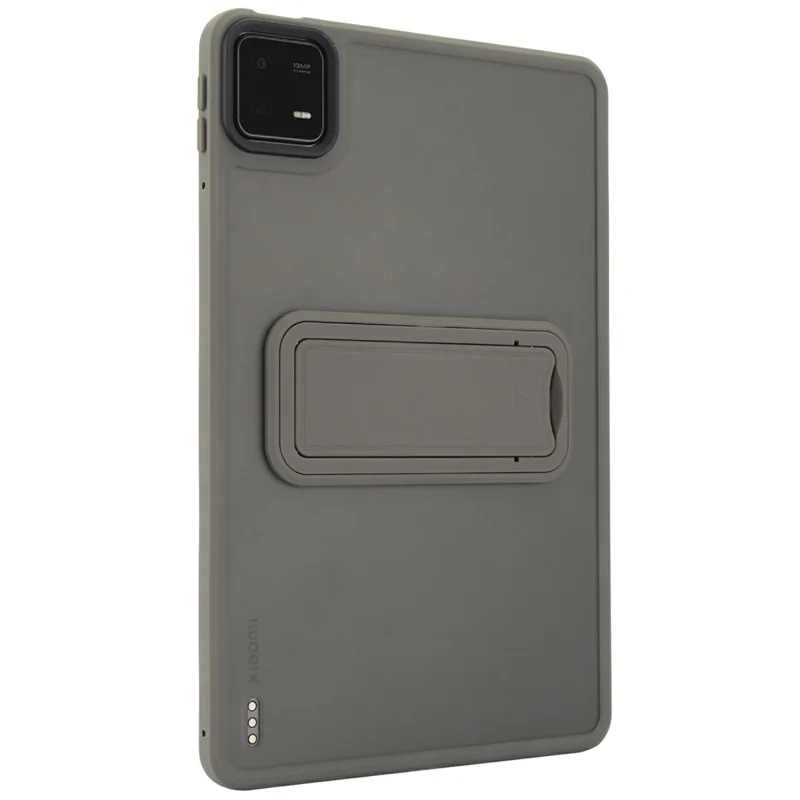 For Xiaomi Pad 6 / Pad 6 Pro Case with Kickstand TPU + PC Skin-Touch Tablet Cover - Grey-Cellmalls
