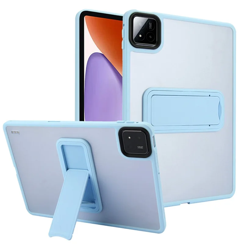 For Xiaomi Pad 7 / Pad 7 Pro Case with Kickstand TPU + PC Skin-Touch Tablet Cover - Baby Blue-Cellmalls