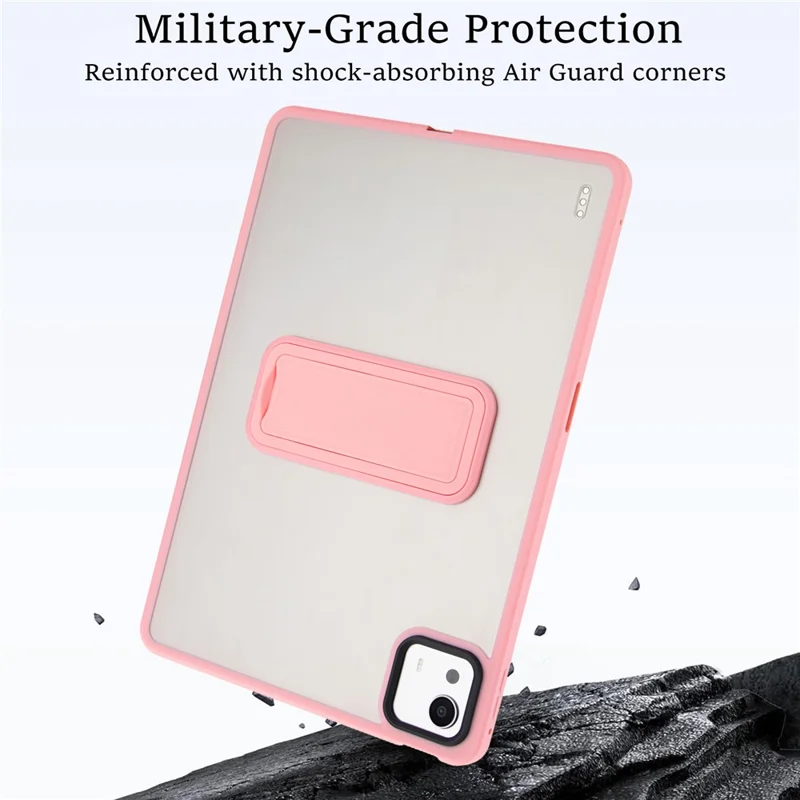 For Xiaomi Pad 7S Pro 12.5 Case with Kickstand TPU + PC Skin-Touch Tablet Cover - Pink-Cellmalls