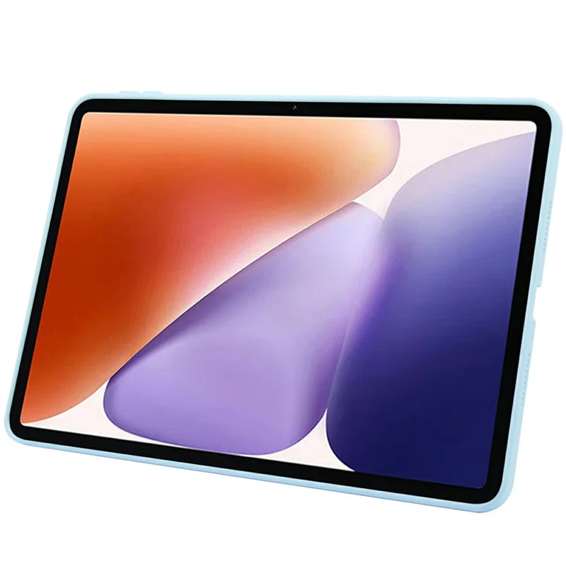 For Xiaomi Pad 7 / Pad 7 Pro Case with Kickstand TPU + PC Skin-Touch Tablet Cover - Baby Blue-Cellmalls