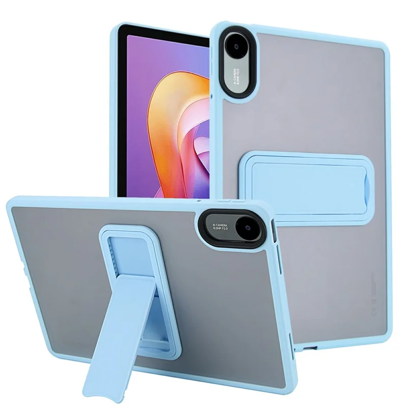 For Xiaomi Redmi Pad 2 / Pad SE 11 2025 Case with Kickstand TPU + PC Skin-Touch Tablet Cover - Grey-Cellmalls