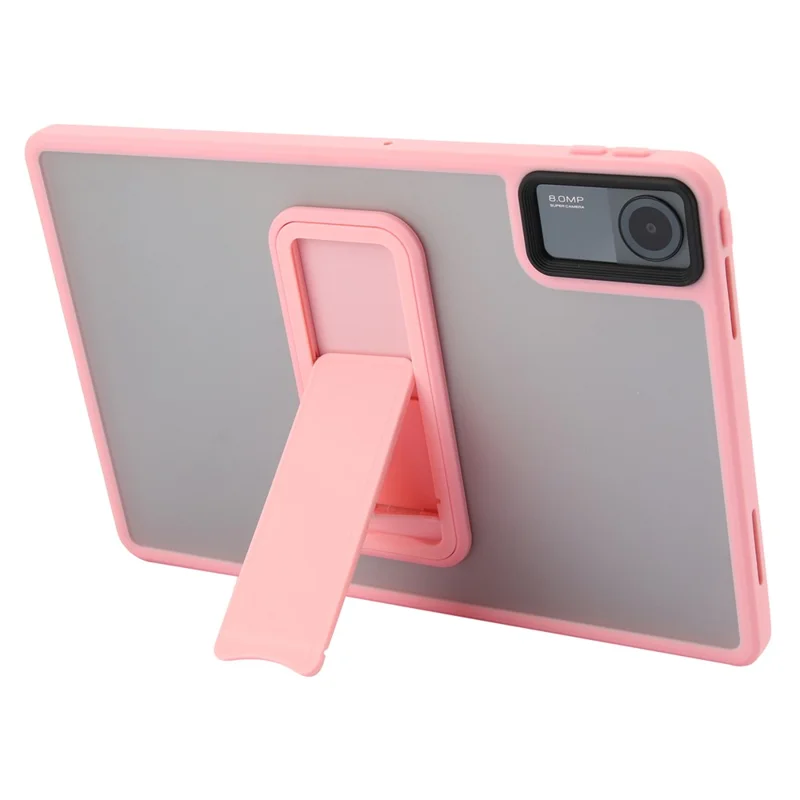 For Xiaomi Redmi Pad SE Case with Kickstand TPU + PC Skin-Touch Tablet Cover - Pink-Cellmalls