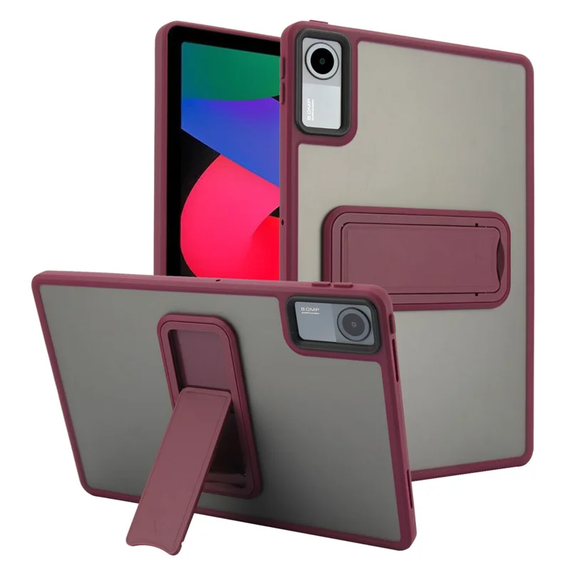 For Xiaomi Redmi Pad SE Case with Kickstand TPU + PC Skin-Touch Tablet Cover - Pink-Cellmalls