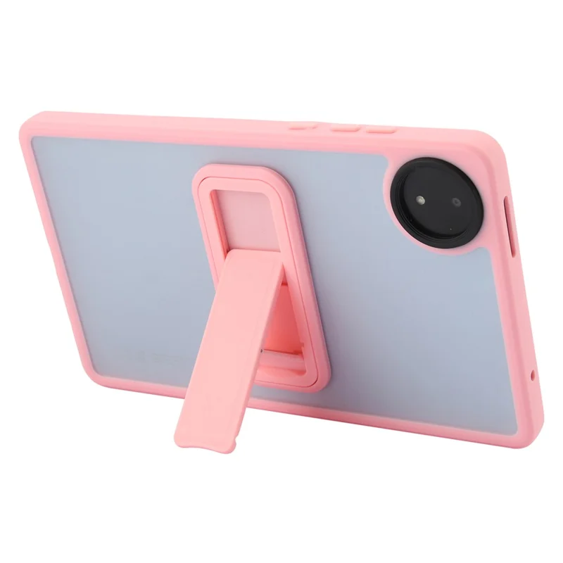 For Xiaomi Redmi Pad SE 4G 8.7 inch Case with Kickstand TPU + PC Skin-Touch Tablet Cover - Pink-Cellmalls