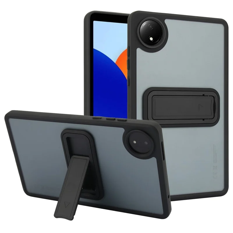 For Xiaomi Redmi Pad SE 4G 8.7 inch Case with Kickstand TPU + PC Skin-Touch Tablet Cover - Pink-Cellmalls