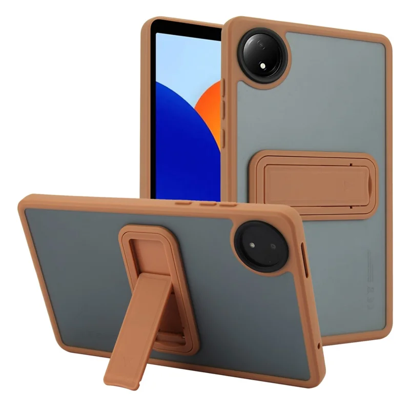 For Xiaomi Redmi Pad SE 4G 8.7 inch Case with Kickstand TPU + PC Skin-Touch Tablet Cover - Pink-Cellmalls