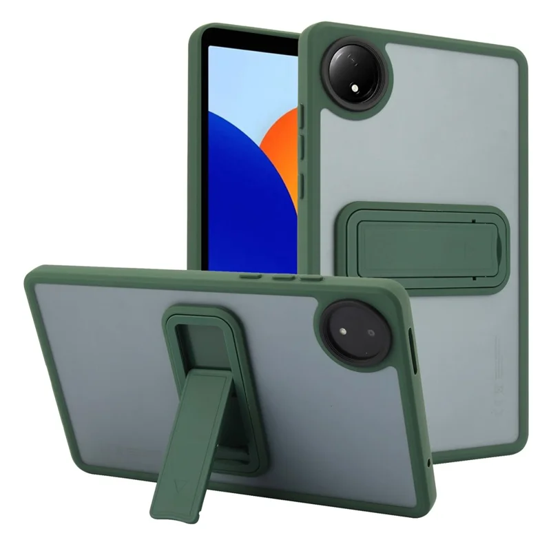 For Xiaomi Redmi Pad SE 4G 8.7 inch Case with Kickstand TPU + PC Skin-Touch Tablet Cover - Pink-Cellmalls