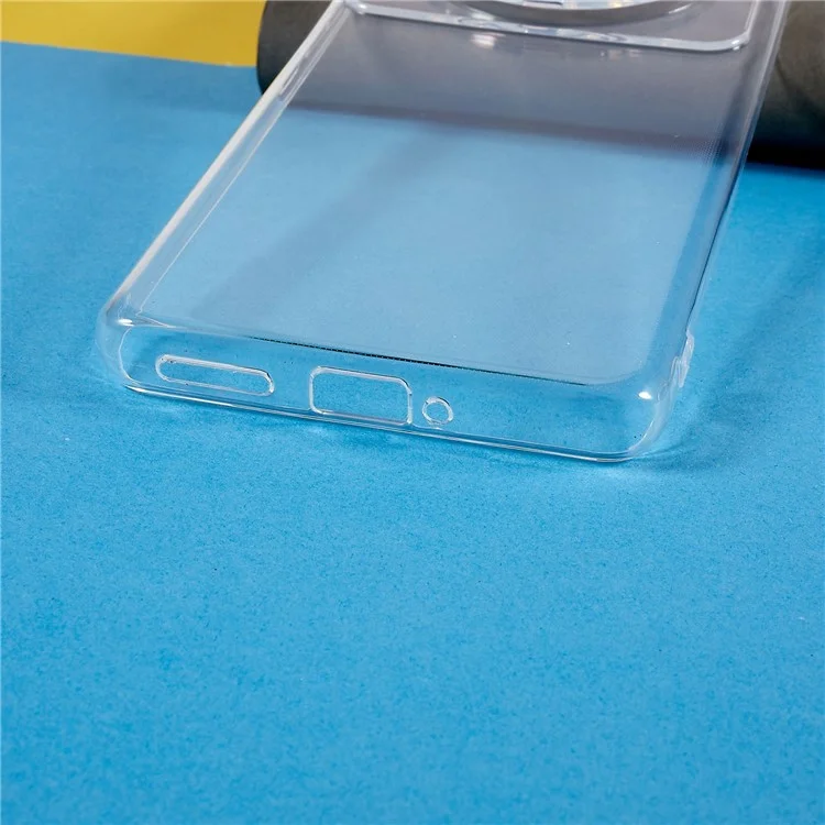 Back Case for Xiaomi 12S Ultra 5G, Anti-Yellowing Crystal Clear Soft TPU Fall Protection Slim Phone Cover-Cellmalls