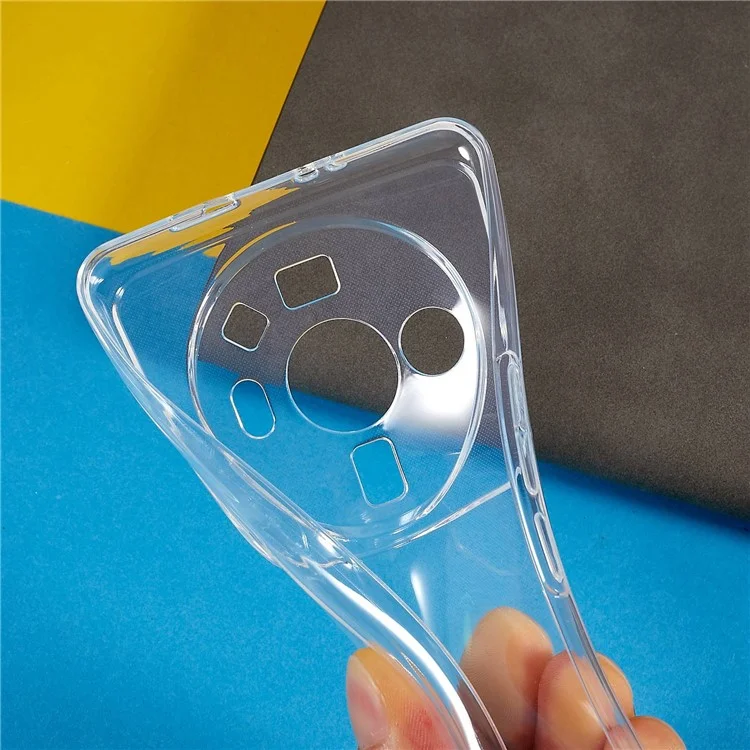 Back Case for Xiaomi 12S Ultra 5G, Anti-Yellowing Crystal Clear Soft TPU Fall Protection Slim Phone Cover-Cellmalls