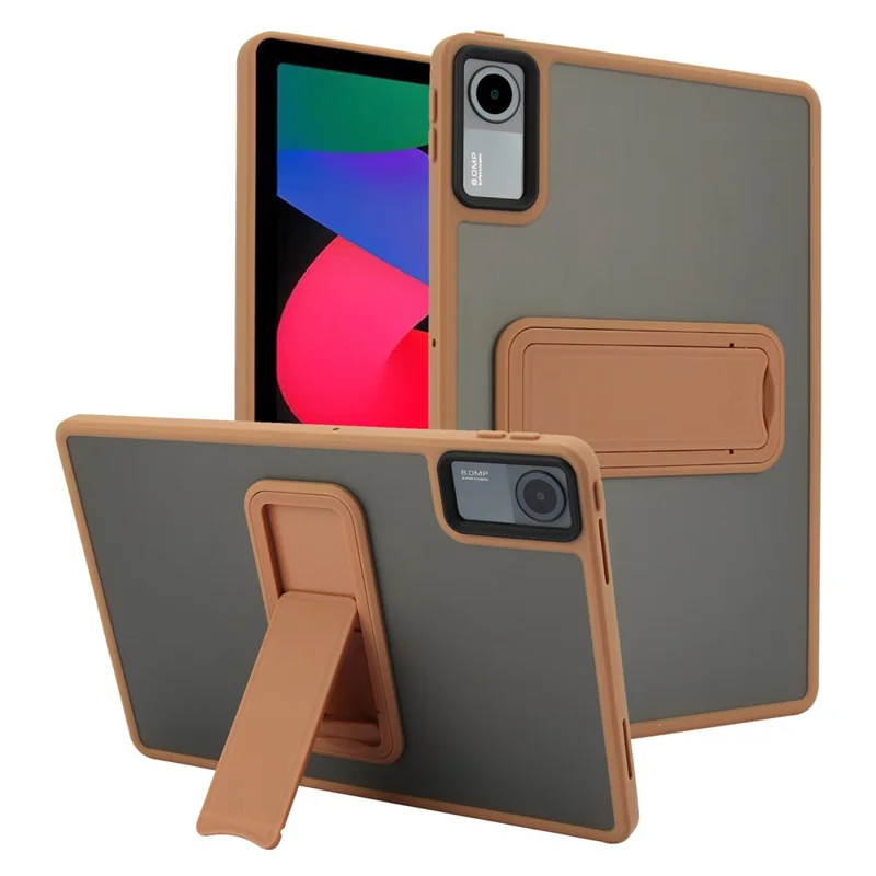 For Xiaomi Redmi Pad SE Case with Kickstand TPU + PC Skin-Touch Tablet Cover - Pink-Cellmalls