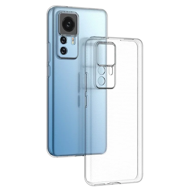 HD Transparent Phone Cover for Xiaomi 12T 5G / Redmi K50 Ultra 5G, Ultra Slim Drop Protection Soft TPU Phone Back Case-Cellmalls