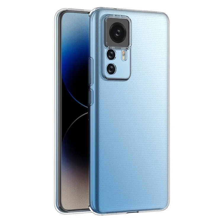 HD Transparent Phone Cover for Xiaomi 12T 5G / Redmi K50 Ultra 5G, Ultra Slim Drop Protection Soft TPU Phone Back Case-Cellmalls