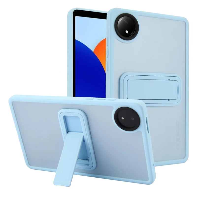 For Xiaomi Redmi Pad SE 4G 8.7 inch Case with Kickstand TPU + PC Skin-Touch Tablet Cover - Pink-Cellmalls