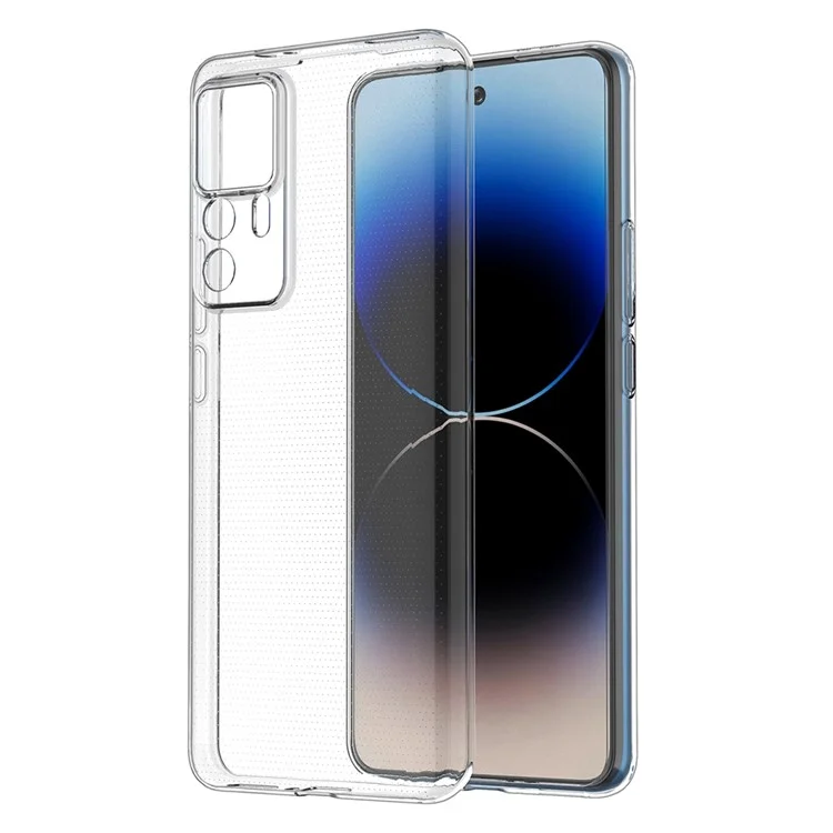HD Transparent Phone Cover for Xiaomi 12T 5G / Redmi K50 Ultra 5G, Ultra Slim Drop Protection Soft TPU Phone Back Case-Cellmalls
