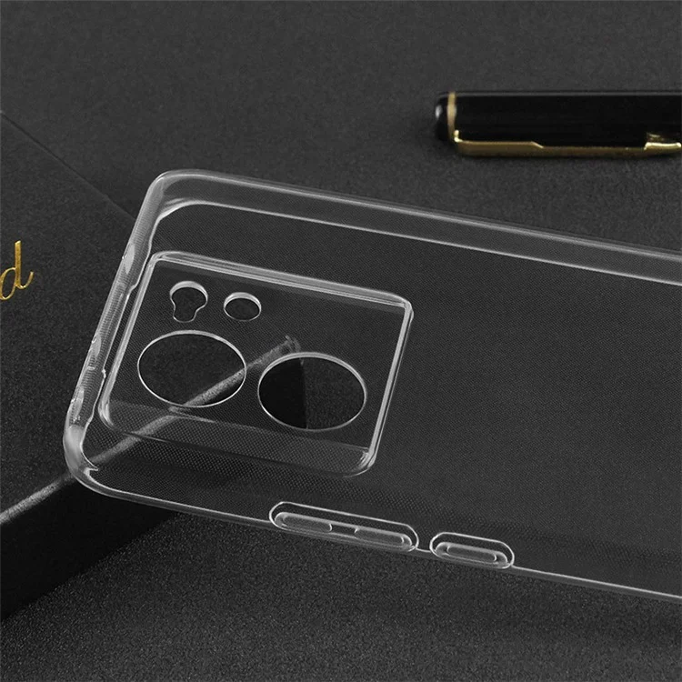 For Xiaomi 13T / 13T Pro HD Clear Cell Phone Case Flexible TPU Cover with Precise Rear Lens Cutout-Cellmalls