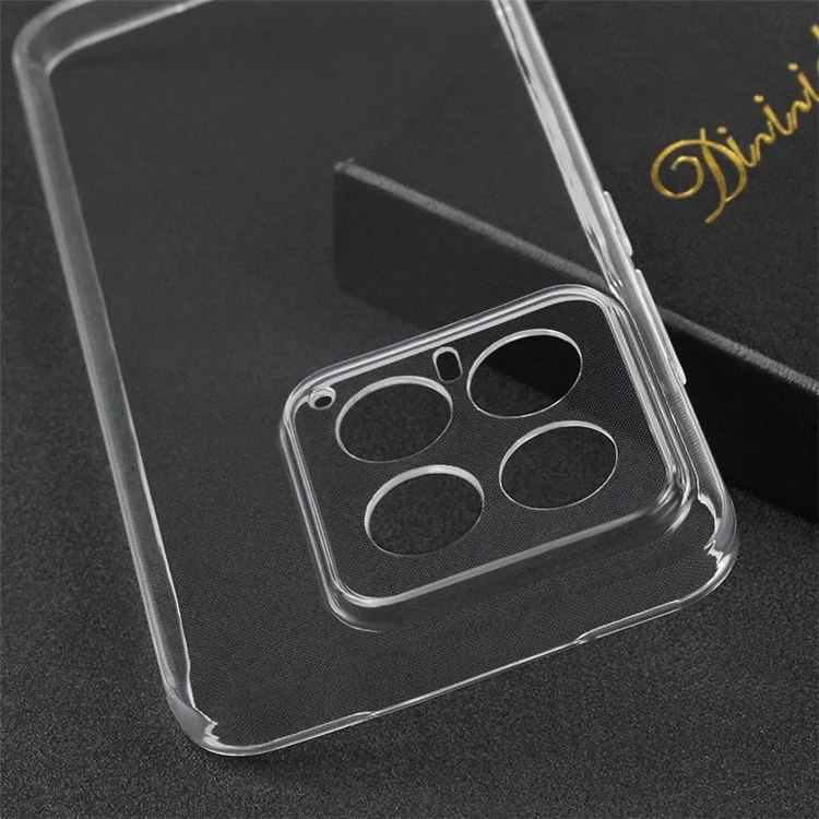 For Xiaomi 14 Case TPU Phone Cover HD Clear Cell Phone Shell (Precise Rear Lens Cutout)-Cellmalls