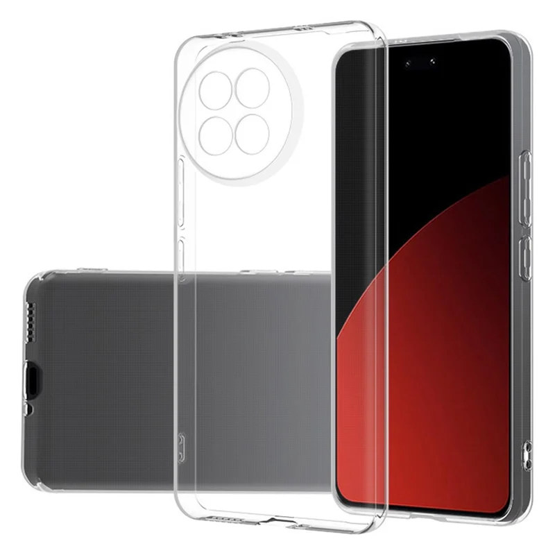 For Xiaomi Civi 4 Pro 5G / 14 Civi 5G TPU Phone Case Precise Lens Cutout Clear Slim-Fit Cover-Cellmalls