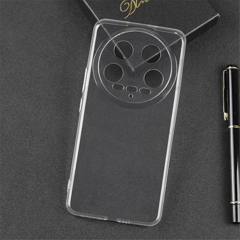 For Xiaomi 14 Ultra Case Clear Slim-Fit TPU Drop Protection Phone Protective Cover-Cellmalls