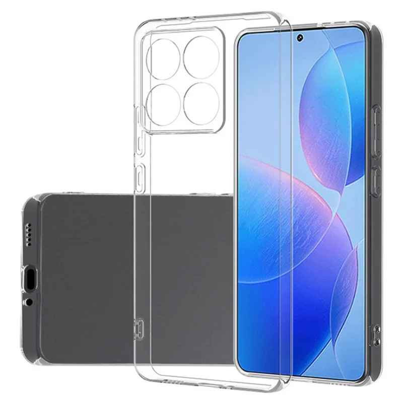 For Xiaomi 14T Clear Case Ultra Thin Soft TPU Phone Cover-Cellmalls