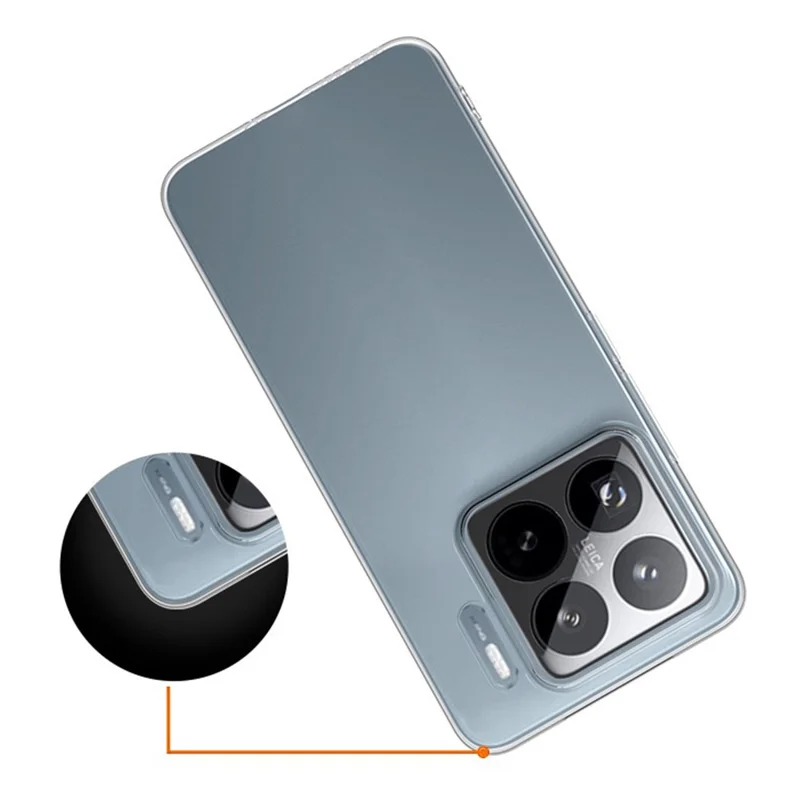 For Xiaomi 15S Pro Back Cover Ultra Thin Flexible TPU Clear Phone Case-Cellmalls