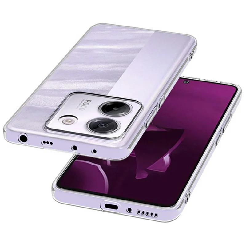For Xiaomi Poco M7 Pro 5G Clear Phone Case Ultra-Thin Flexible TPU Back Cover-Cellmalls