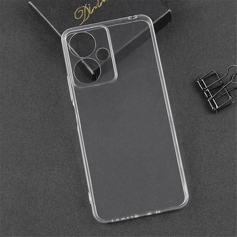 For Xiaomi Redmi 13C 5G / Poco M6 5G Phone Case Soft TPU Cover Precise Lens Cutout - Transparent-Cellmalls