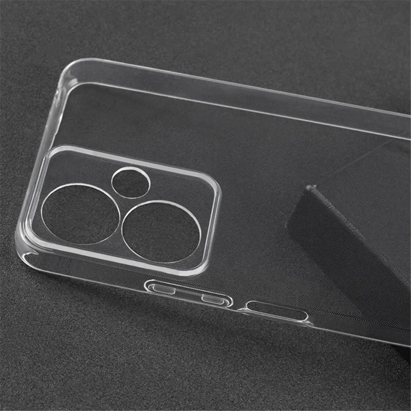 For Xiaomi Redmi 13C 5G / Poco M6 5G Phone Case Soft TPU Cover Precise Lens Cutout - Transparent-Cellmalls