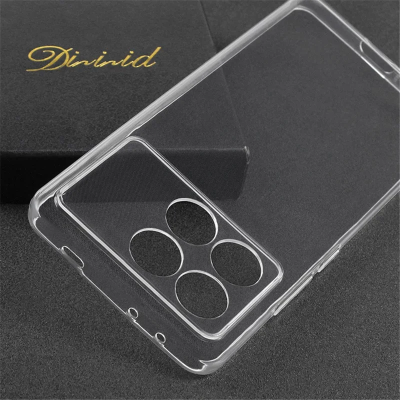 Flexible TPU Shell for Xiaomi Redmi K70E 5G / Poco X6 Pro 5G Case Transparent TPU Mobile Phone Cover-Cellmalls