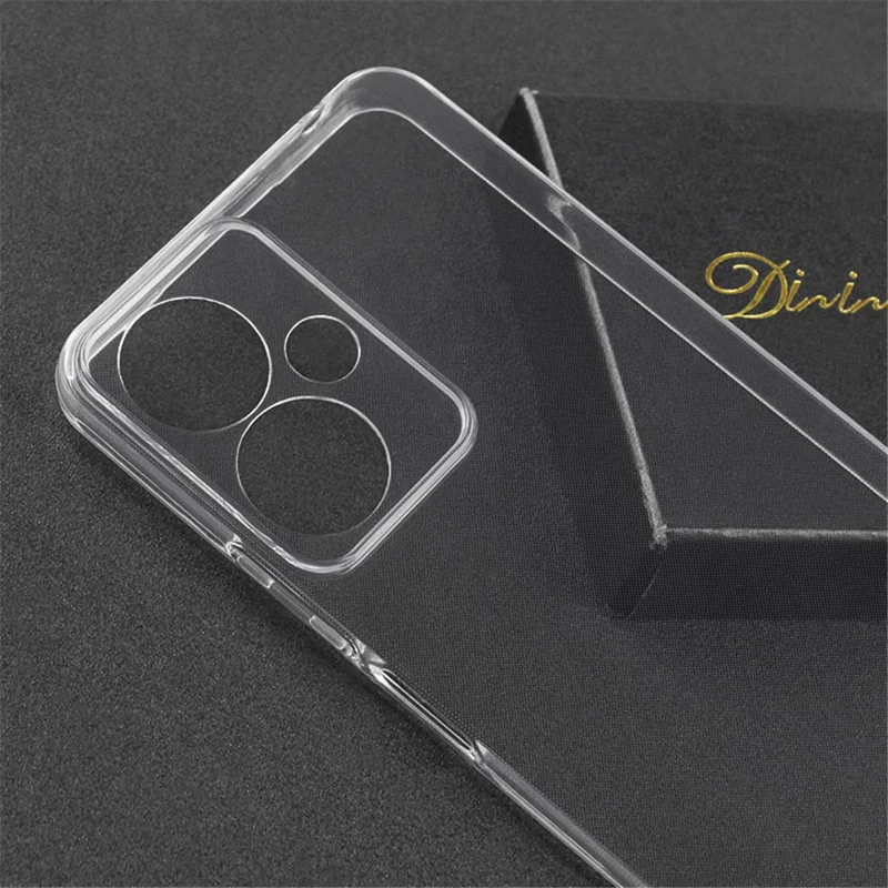 For Xiaomi Redmi 13C 5G / Poco M6 5G Phone Case Soft TPU Cover Precise Lens Cutout - Transparent-Cellmalls