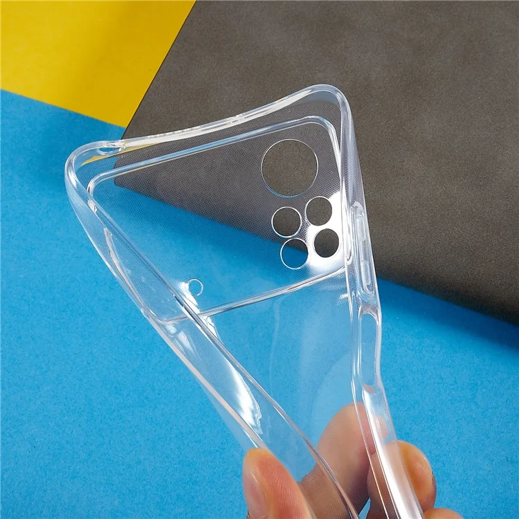 For Xiaomi Poco X4 Pro 5G Anti-Fall Transparent Phone Case Scratch-Resistant Flexible TPU Ultra Slim Mobile Phone Cover-Cellmalls