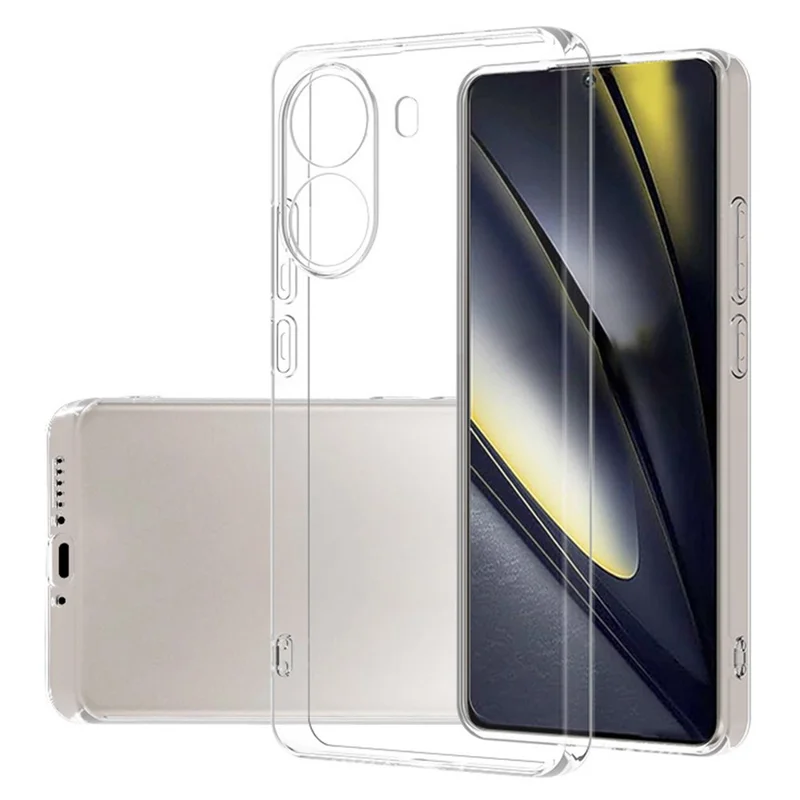 For Xiaomi Poco X7 Pro 5G Clear Phone Case Ultra-Thin Flexible TPU Back Cover-Cellmalls