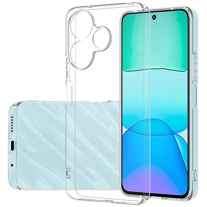 For Xiaomi Redmi 13 5G / 13 4G Case Transparent Ultra Slim Soft TPU Phone Cover-Cellmalls