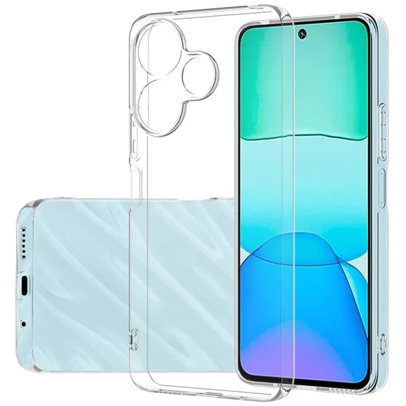 For Xiaomi Redmi 13 5G / 13 4G Case Transparent Ultra Slim Soft TPU Phone Cover-Cellmalls