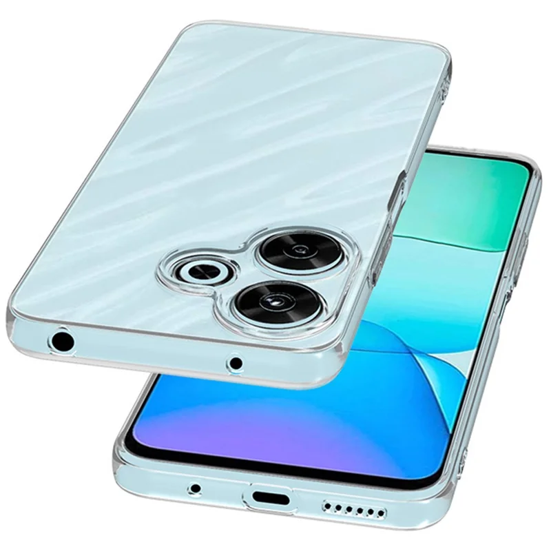 For Xiaomi Redmi 13 5G / 13 4G Case Transparent Ultra Slim Soft TPU Phone Cover-Cellmalls