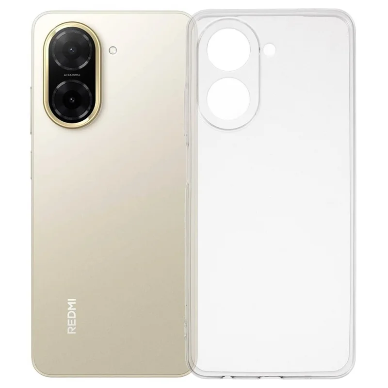 For Xiaomi Redmi A5 NFC (EU) (173.45mm) Back Cover Ultra Thin Flexible TPU Clear Phone Case-Cellmalls