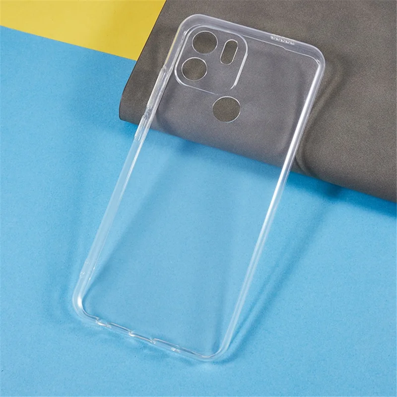 For Xiaomi Redmi A1+ 4G / A2+ 4G / C50 4G Transparent Soft TPU Phone Case Ultra-Thin Anti-Drop Back Cover-Cellmalls