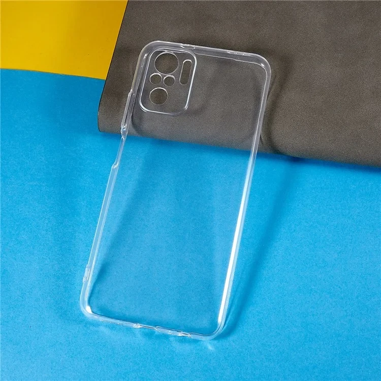 For Xiaomi Poco M5s 4G / Redmi Note 10 4G / Note 10S 4G Transparent Anti-Collision Phone Case Ultra Thin Clear Flexible TPU Cover-Cellmalls