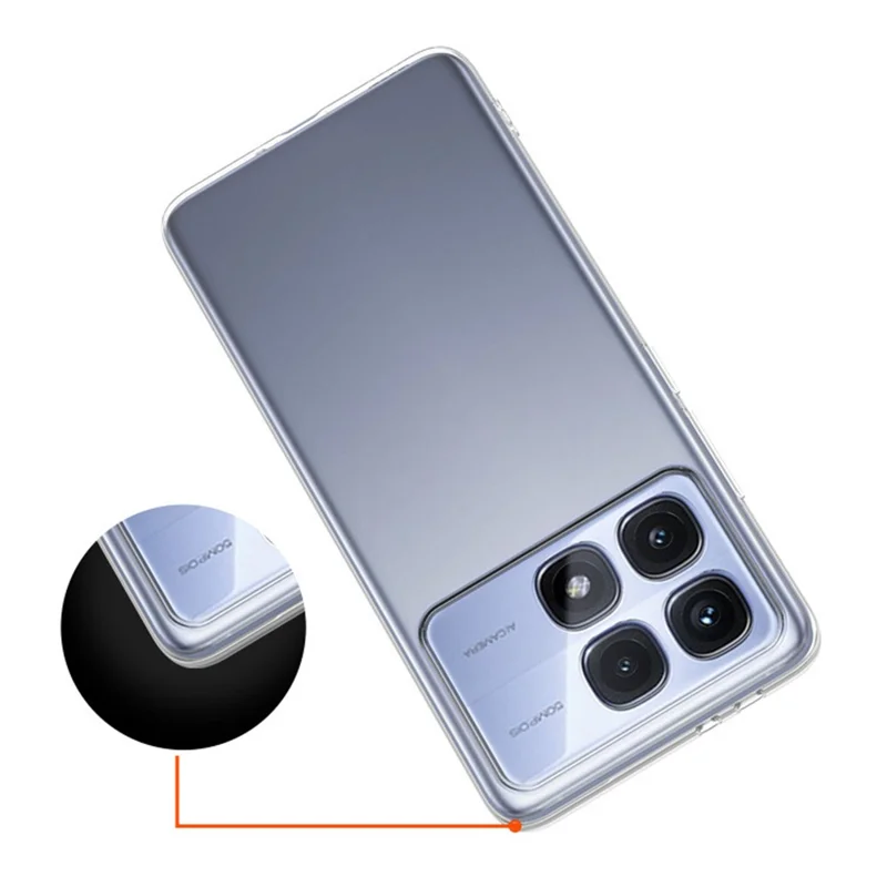 For Xiaomi Redmi K70 Ultra Case Clear Ultra-Thin Soft TPU Phone Cover-Cellmalls