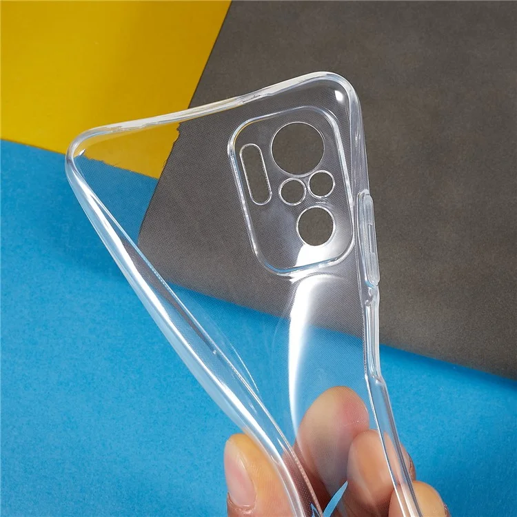 For Xiaomi Poco M5s 4G / Redmi Note 10 4G / Note 10S 4G Transparent Anti-Collision Phone Case Ultra Thin Clear Flexible TPU Cover-Cellmalls