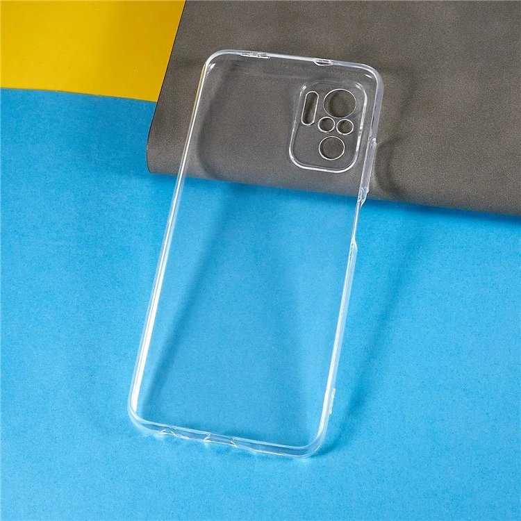 For Xiaomi Poco M5s 4G / Redmi Note 10 4G / Note 10S 4G Transparent Anti-Collision Phone Case Ultra Thin Clear Flexible TPU Cover-Cellmalls