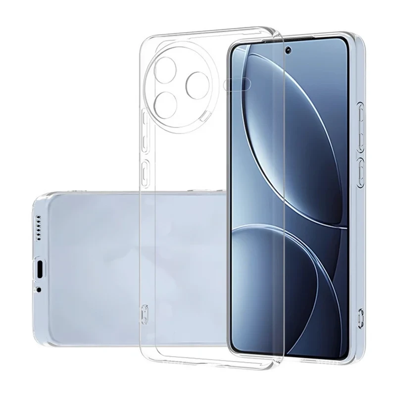 For Xiaomi Poco F7 Pro 5G / Redmi K80 5G Clear Phone Case Ultra-Thin Flexible TPU Back Cover-Cellmalls