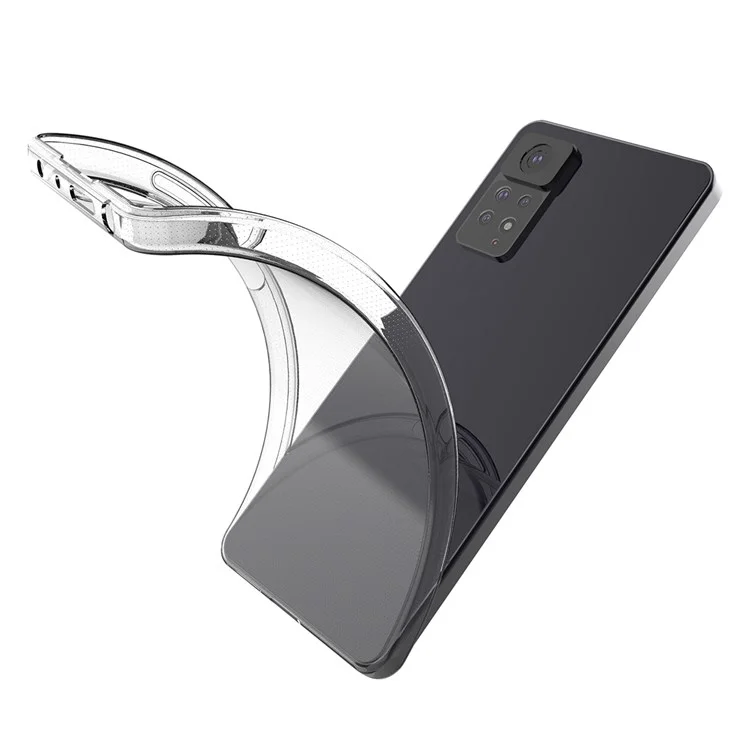 For Xiaomi Redmi Note 12 Pro 4G / 11 Pro 4G (Mediatek) / Note 11 Pro 5G (Qualcomm) Transparent Ultra Thin TPU Case Wear-Resistant Mobile Phone Cover-Cellmalls