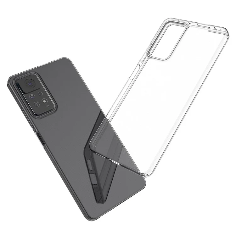 For Xiaomi Redmi Note 12 Pro 4G / 11 Pro 4G (Mediatek) / Note 11 Pro 5G (Qualcomm) Transparent Ultra Thin TPU Case Wear-Resistant Mobile Phone Cover-Cellmalls