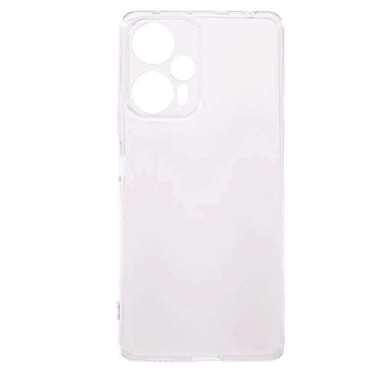 For Xiaomi Redmi Note 12 Turbo / Poco F5 5G Transparent TPU Phone Case Ultra-Thin Drop-Proof Phone Cover-Cellmalls
