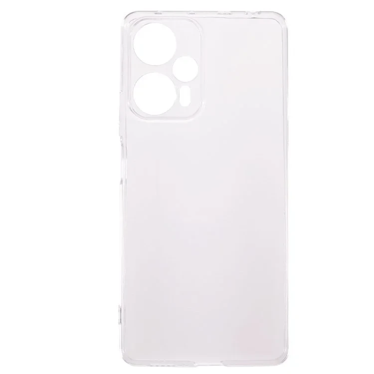 For Xiaomi Redmi Note 12 Turbo / Poco F5 5G Transparent TPU Phone Case Ultra-Thin Drop-Proof Phone Cover-Cellmalls