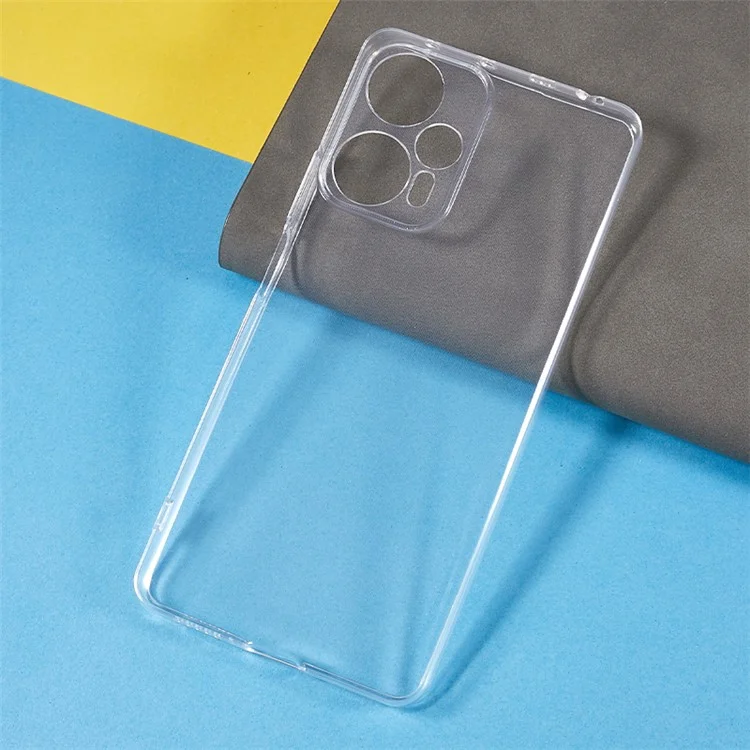For Xiaomi Redmi Note 12 Turbo / Poco F5 5G Transparent TPU Phone Case Ultra-Thin Drop-Proof Phone Cover-Cellmalls