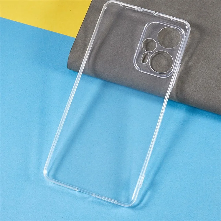 For Xiaomi Redmi Note 12 Turbo / Poco F5 5G Transparent TPU Phone Case Ultra-Thin Drop-Proof Phone Cover-Cellmalls