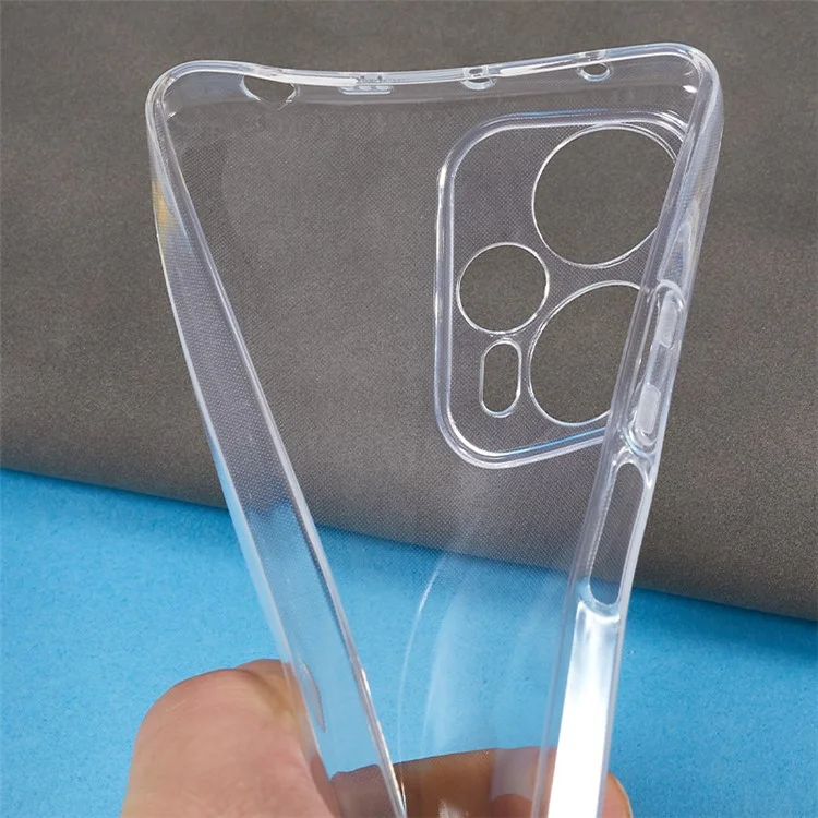 For Xiaomi Redmi Note 12 Turbo / Poco F5 5G Transparent TPU Phone Case Ultra-Thin Drop-Proof Phone Cover-Cellmalls