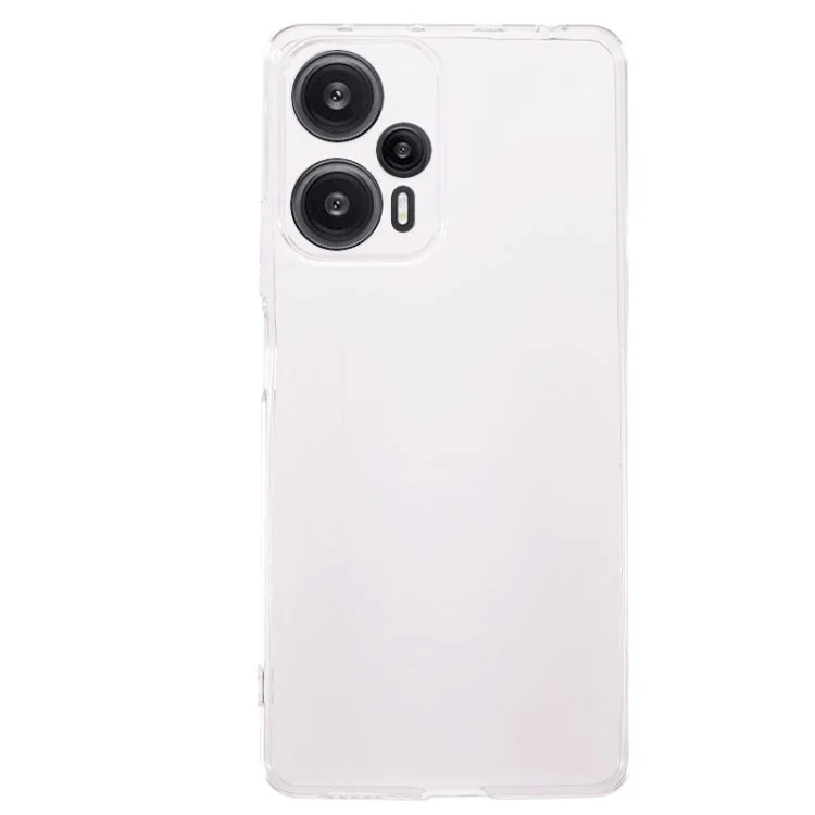 For Xiaomi Redmi Note 12 Turbo / Poco F5 5G Transparent TPU Phone Case Ultra-Thin Drop-Proof Phone Cover-Cellmalls
