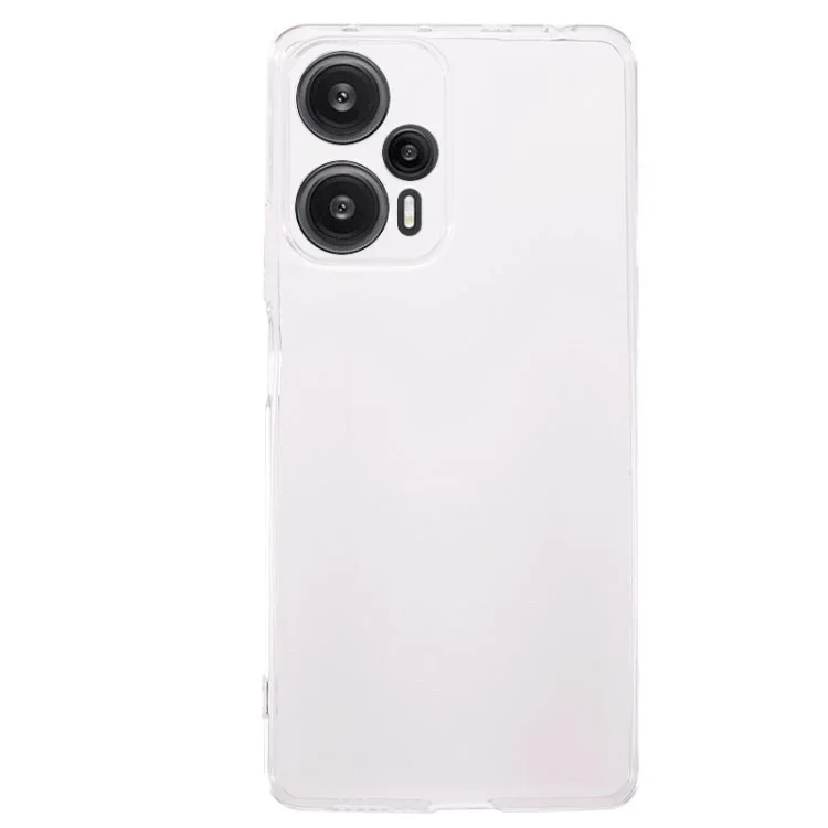For Xiaomi Redmi Note 12 Turbo / Poco F5 5G Transparent TPU Phone Case Ultra-Thin Drop-Proof Phone Cover-Cellmalls